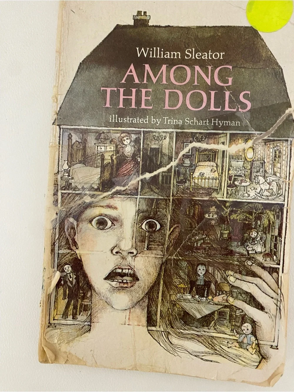 VTG 1975 Among the Dolls by William Sleator Paperback Chilling Kids Supense Book